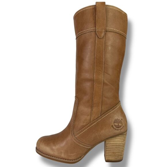 Timberland Earthkeepers Rudston Tall Western Riding Boots Brown Leather 5.5 - Picture 6 of 11